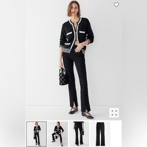 J.Crew flare-leg trouser in Italian ponte - size medium